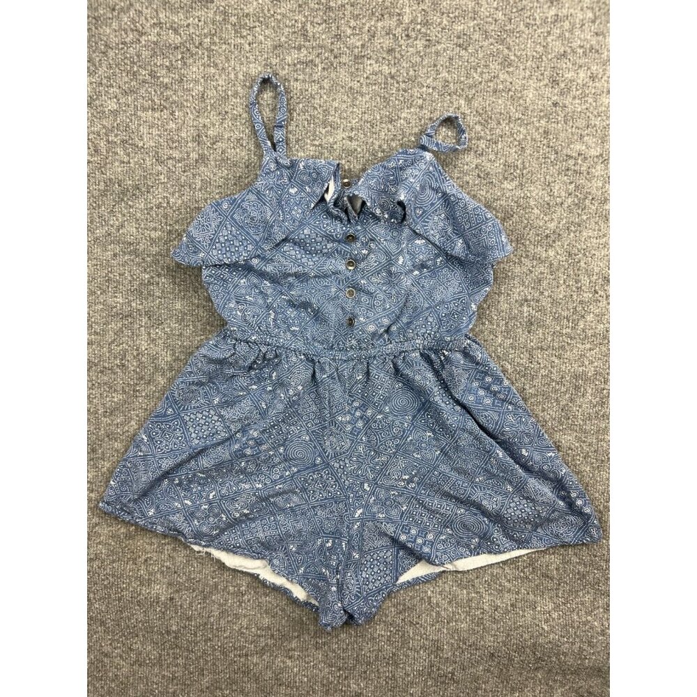 Blue Patterned Women's Jumpsuit